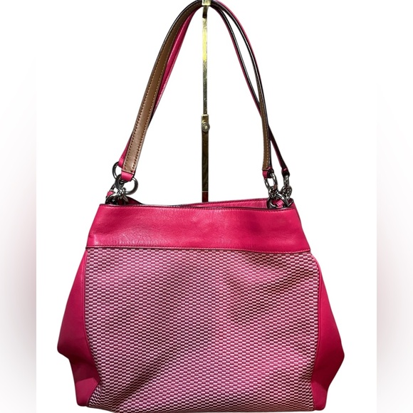 COACH LEXY Legacy jacquard and leather shoulder bag. 🩷 - Picture 3 of 9